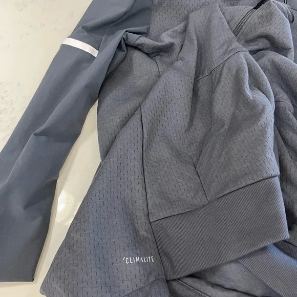 Adidas Charcoal Zip-Up Hoodie - Picture 5 of 16